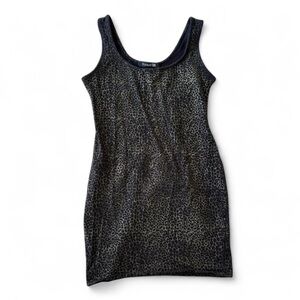 Forever 21 gold leopard dress